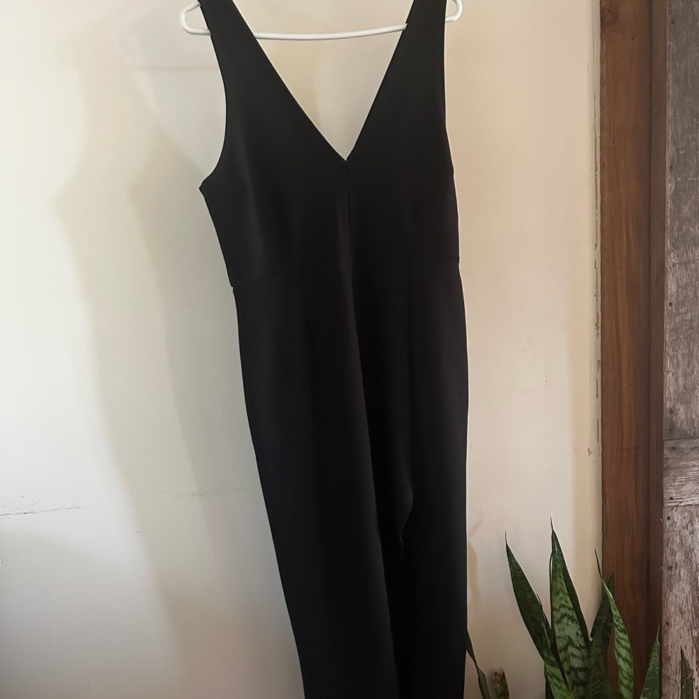 Abercrombie & Fitch Black V-Neck Slip Dress